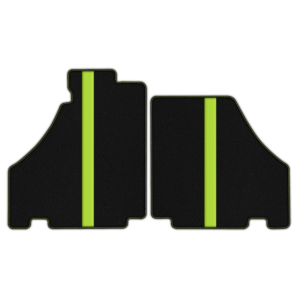 Black Floor Mats with Leather Line for Ferrari 360 (1999-2005) - Various Colors