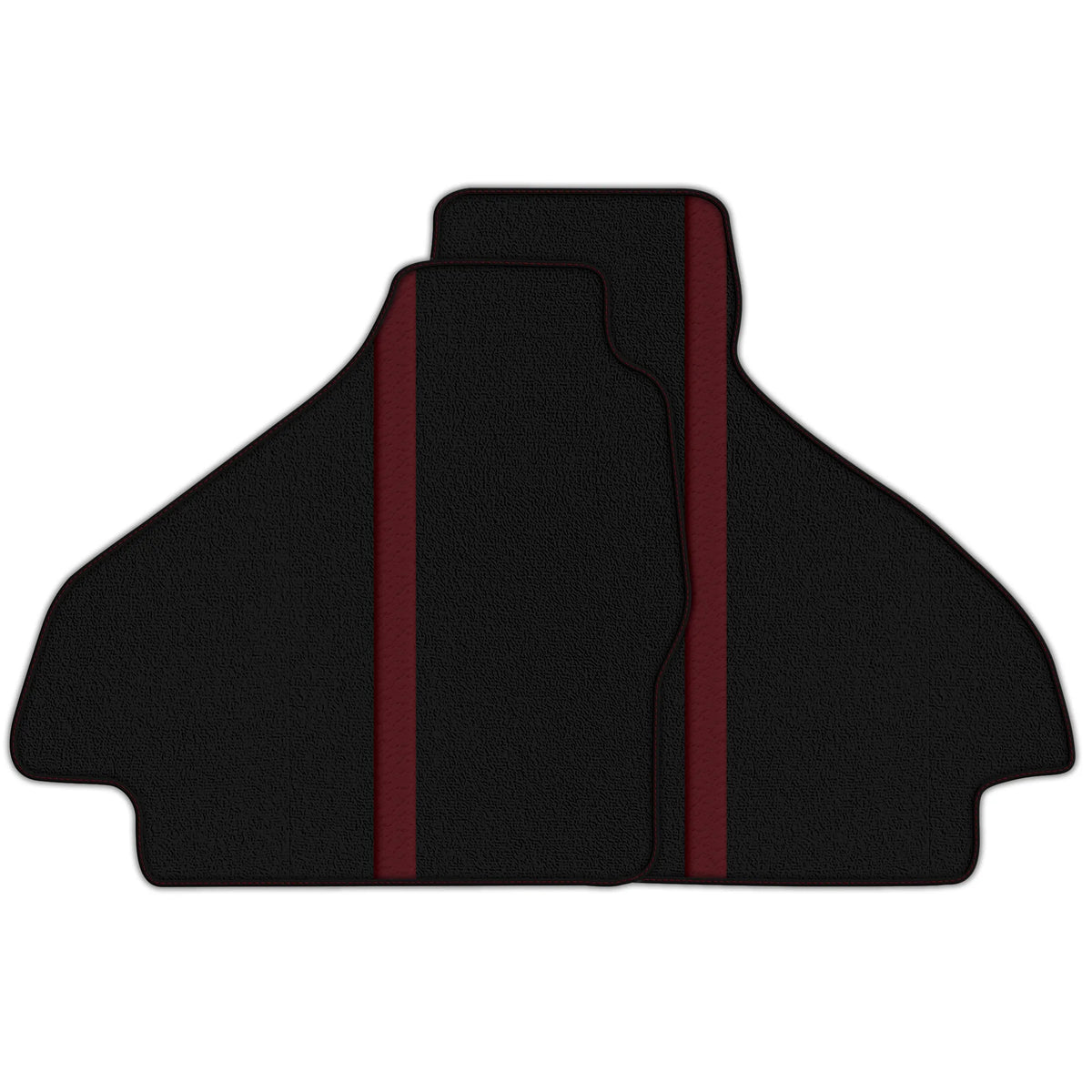 Black Floor Mats with Leather Line for Ferrari 512 TR (1992-1994) - Various Colors