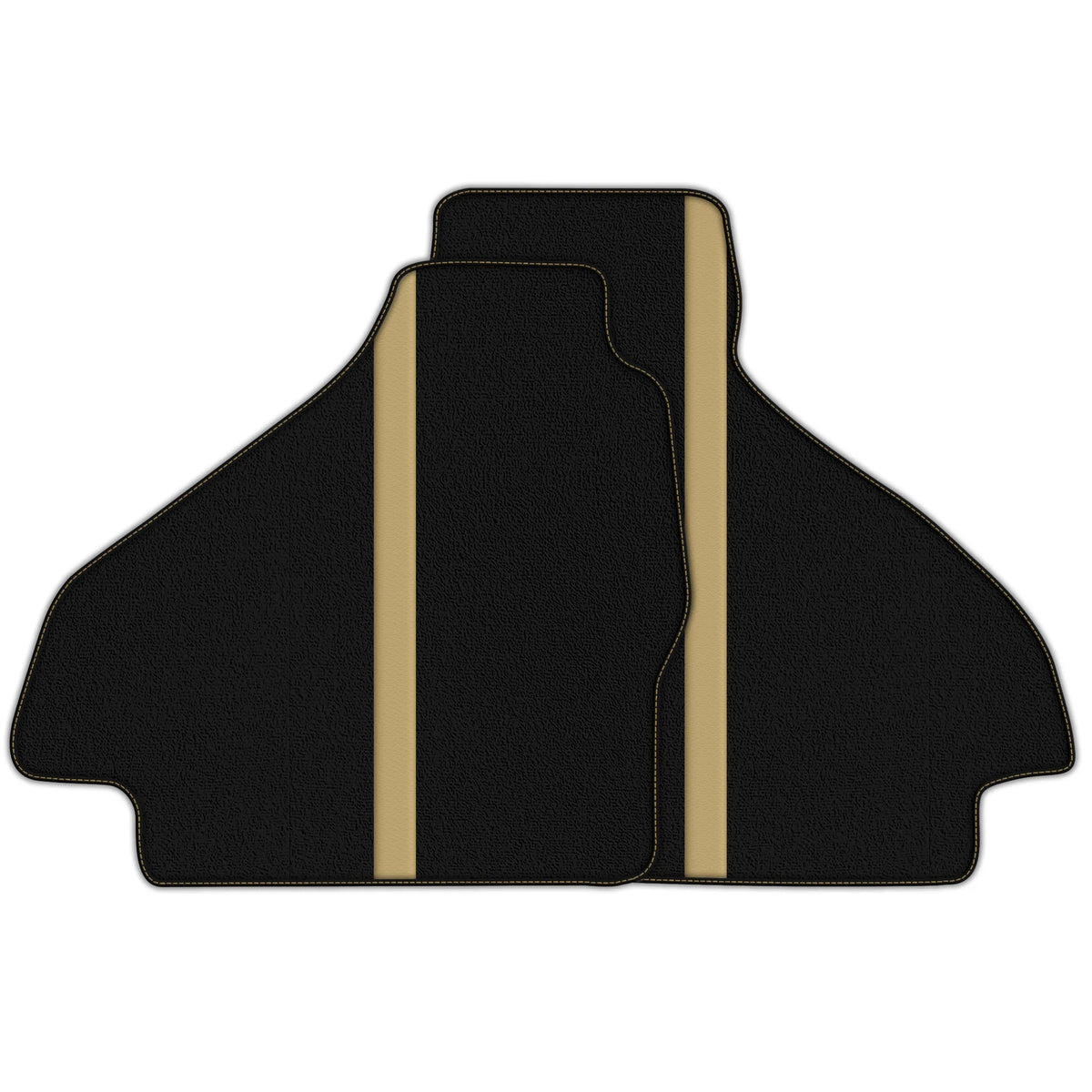 Black Floor Mats with Leather Line for Ferrari 512 TR (1992-1994) - Various Colors
