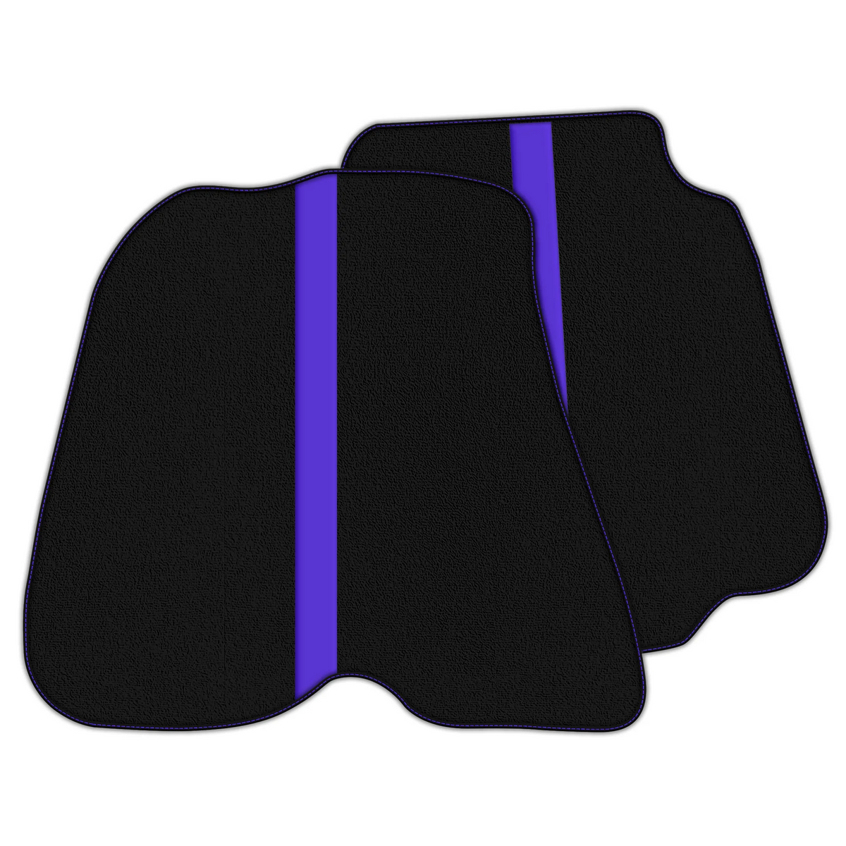 Black Floor Mats with Leather Line for Ferrari 812 Superfast (2018-2023) - Various Colors