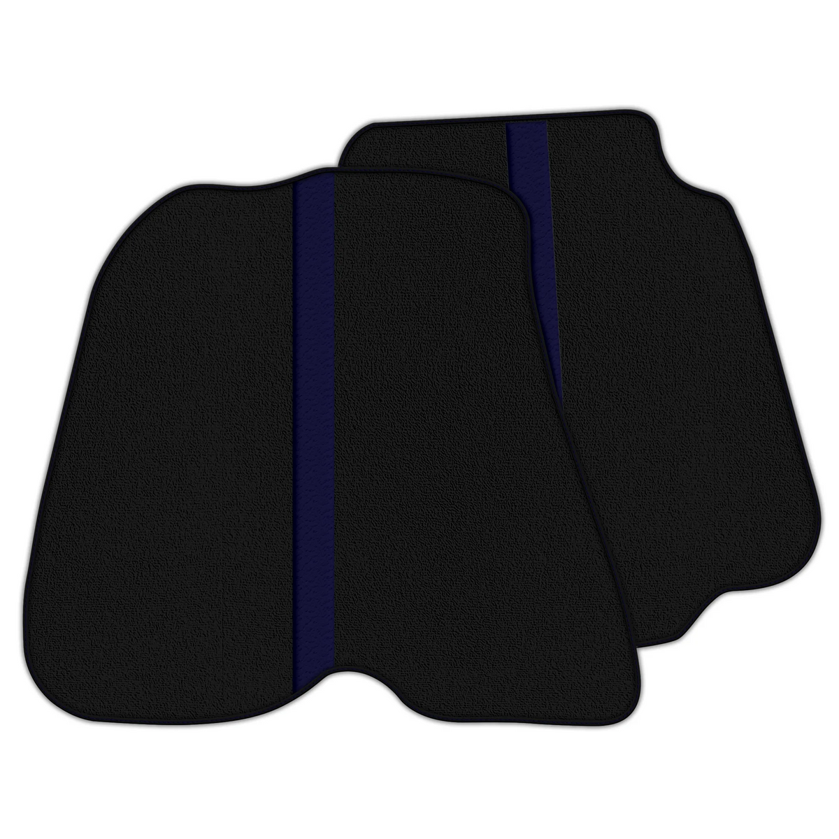 Black Floor Mats with Leather Line for Ferrari 812 Superfast (2018-2023) - Various Colors