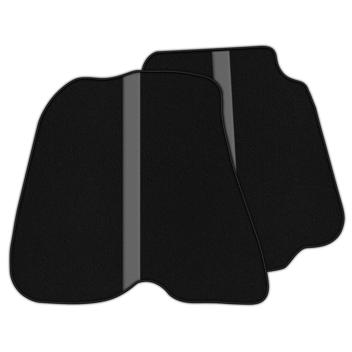 Black Floor Mats with Leather Line for Ferrari 812 Superfast (2018-2023) - Various Colors