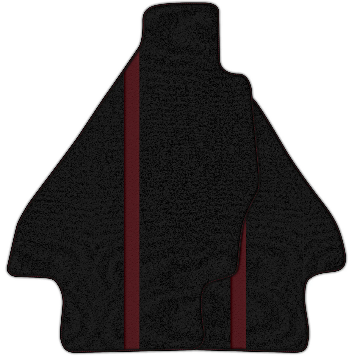 Black Floor Mats with Leather Line for Ferrari Dino GT4 (1973-1979) - Various Colors