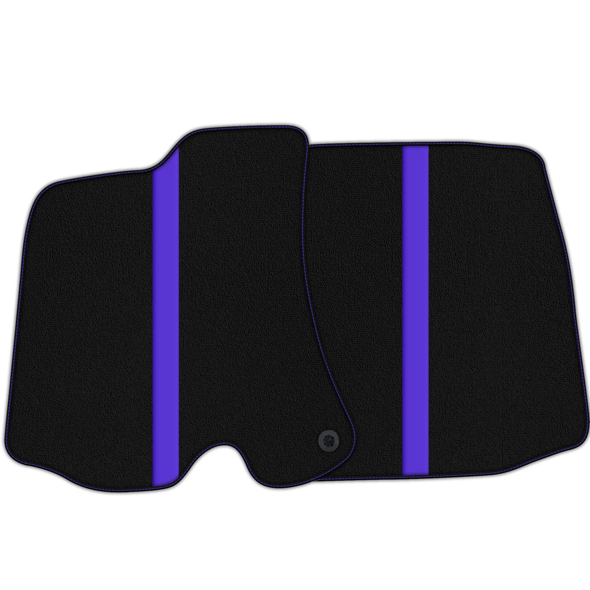 Black Floor Mats with Leather Line for Ferrari Roma (2021-2027) - Various Colors