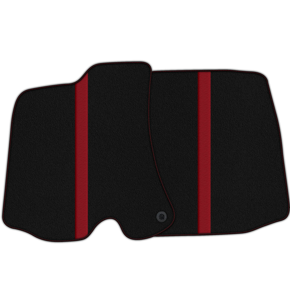 Black Floor Mats with Leather Line for Ferrari Roma (2021-2027) - Various Colors