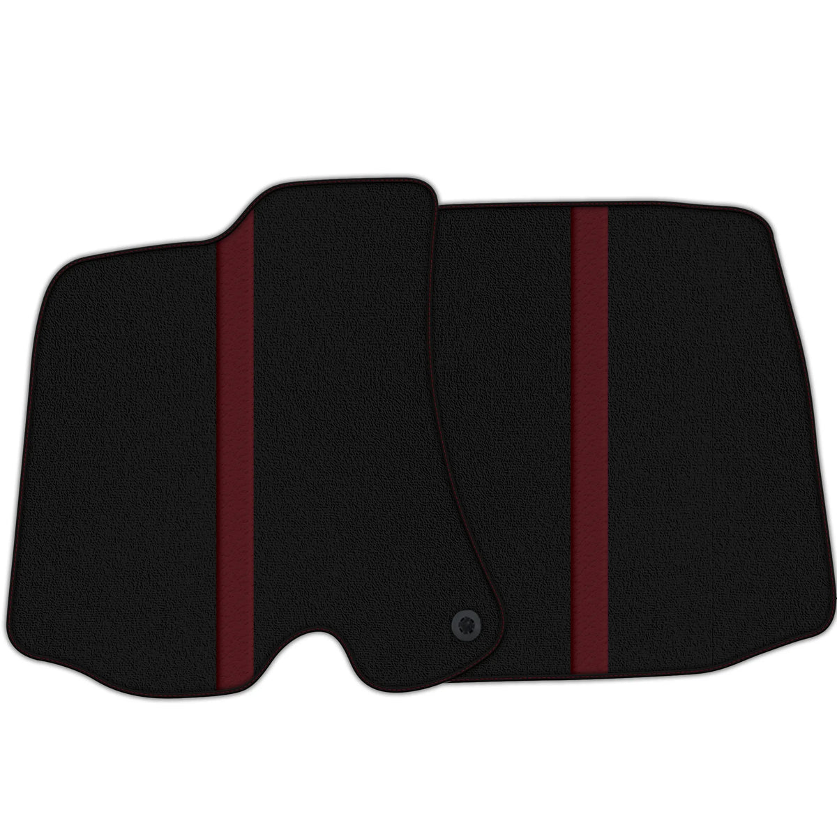 Black Floor Mats with Leather Line for Ferrari Roma (2021-2027) - Various Colors
