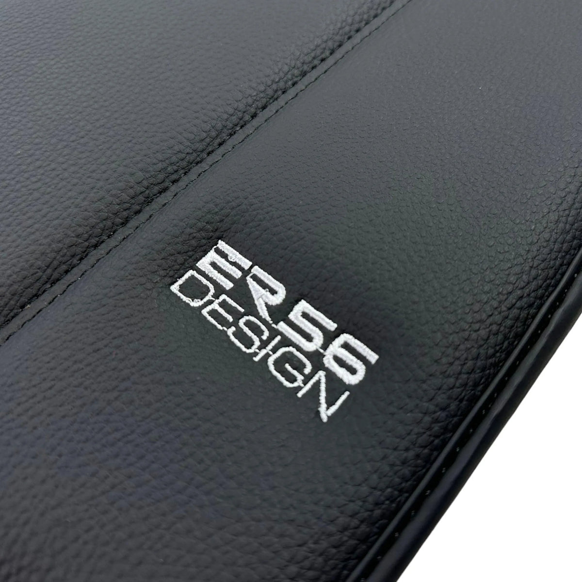 Black Leather Floor Mats For Ferrari 458 GT2 (2012-2015) ER56 Design - AutoWin