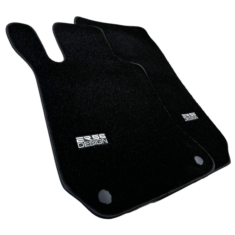 Black Luxury Floor Mats For Mercedes Benz E-Class W213 Sedan (2016-2020) Hybrid | ER56 Design - AutoWin