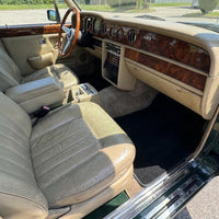 Black Sheepskin Floor Mats for Rolls-Royce Wraith (2013–2023) No Steps Edition