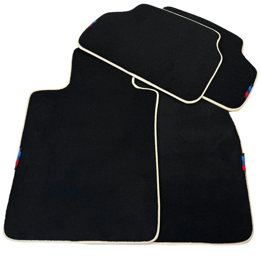 Black Mats For BMW Gran Tourer F46 (2015-2022) 7 Seats | Beige Trim - AutoWin