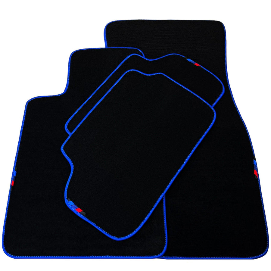 Black Mats For BMW Gran Tourer F46 (2015-2022) 5 Seats | Blue Trim - AutoWin