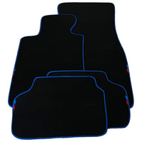 Black Mats For BMW G60 (2023-2026) Sedan | Blue Trim - AutoWin