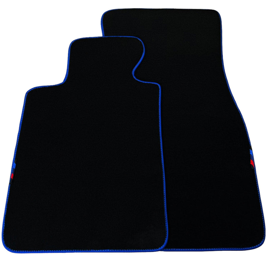 Black Mats For BMW 1 Series F70 | Blue Trim - AutoWin