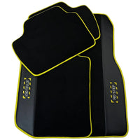 Black Mats For BMW G60 (2023-2026) Sedan | Fighter Jet Edition | Yellow Trim - AutoWin
