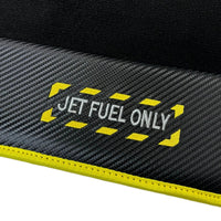 Black Mats For BMW G60 (2023-2026) Sedan | Fighter Jet Edition | Yellow Trim - AutoWin