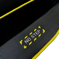 Black Mats For BMW G60 (2023-2026) Sedan | Fighter Jet Edition | Yellow Trim - AutoWin