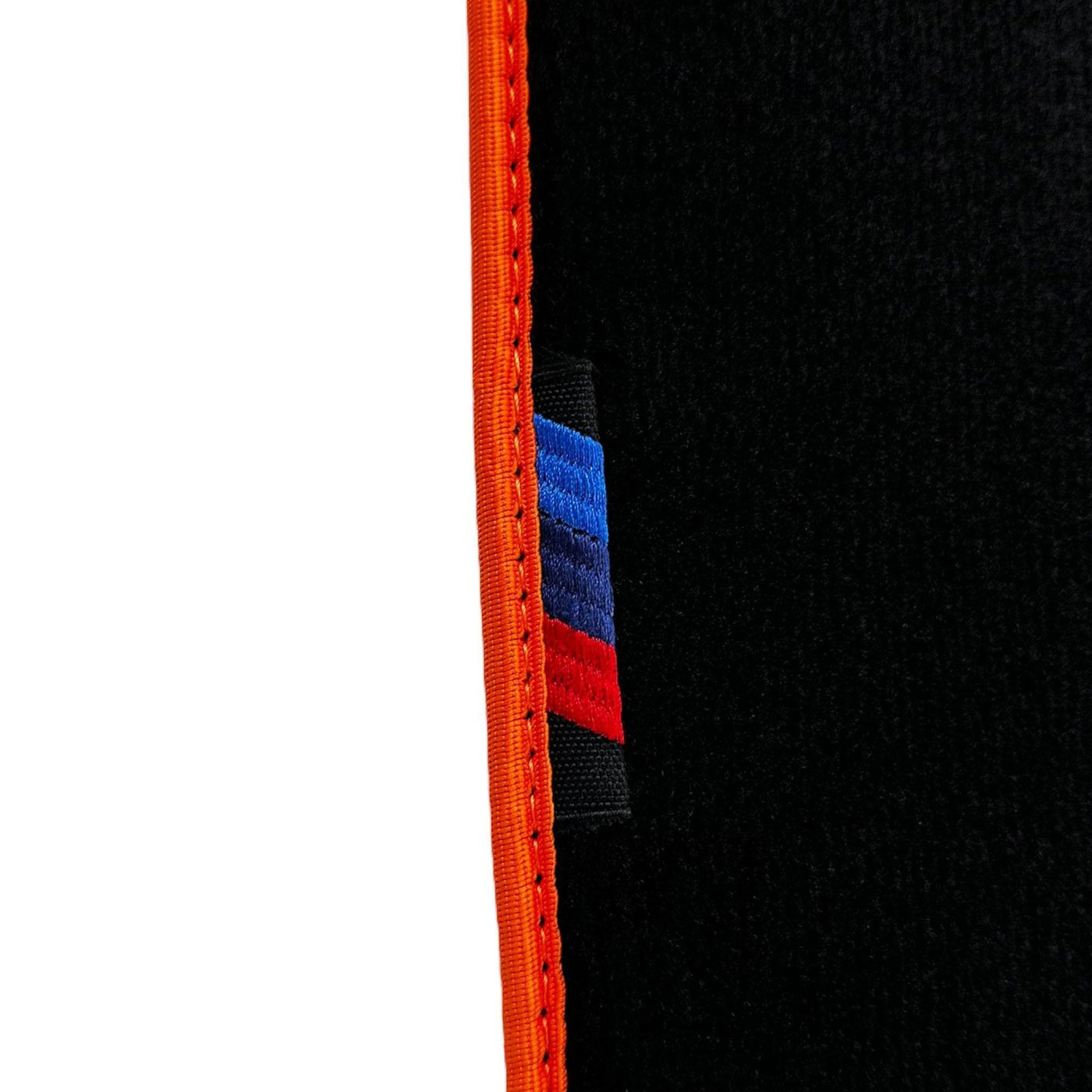 Black Mats For BMW Gran Tourer F46 (2015-2022) 7 Seats | Orange Trim - AutoWin