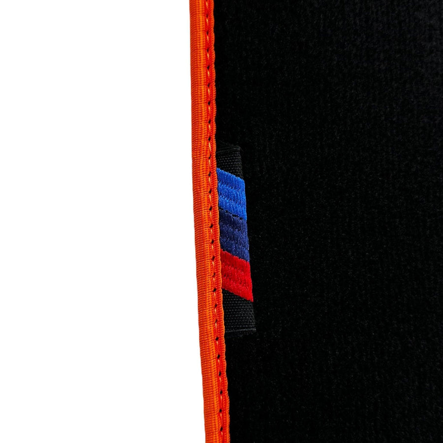Black Mats For BMW U06 (2022-2026) | Orange Trim - AutoWin