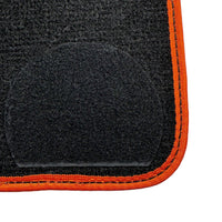 Black Mats For BMW G60 (2023-2026) Sedan | Orange Trim - AutoWin