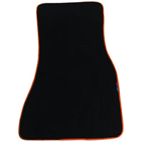 Black Mats For BMW 1 Series F70 | Orange Trim - AutoWin