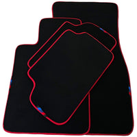 Black Mats For BMW G60 (2023-2026) Sedan | Red Trim - AutoWin