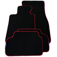 Black Mats For BMW M5 G90 (2023-2026) Sedan | Red Trim - AutoWin