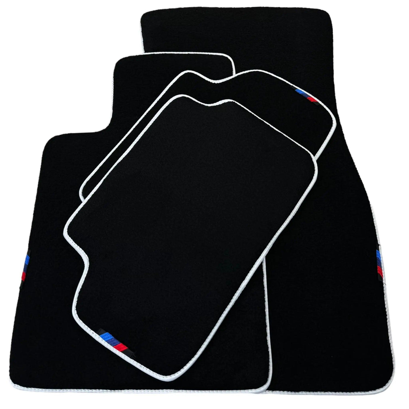 Black Mats For BMW Gran Tourer F46 (2015-2022) 7 Seats | White Trim - AutoWin