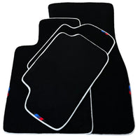 Black Mats For BMW Gran Tourer F46 (2015-2022) 7 Seats | White Trim - AutoWin