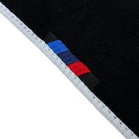 Black Mats For BMW Gran Tourer F46 (2015-2022) 7 Seats | White Trim - AutoWin