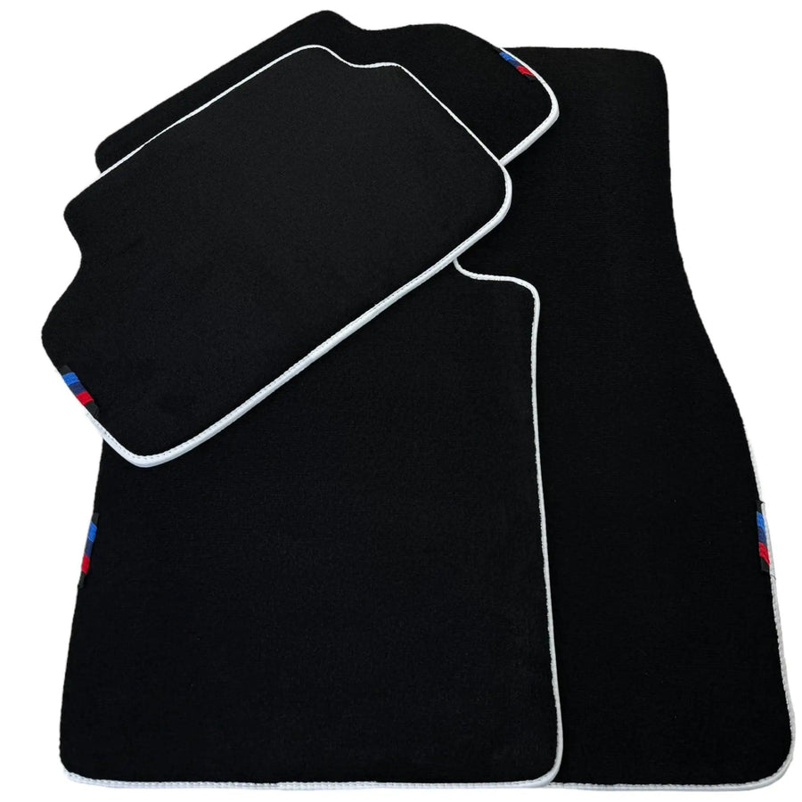 Black Mats For BMW U06 (2022-2026) | White Trim - AutoWin