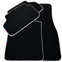 Black Mats For BMW Gran Tourer F46 (2015-2022) 7 Seats | White Trim - AutoWin