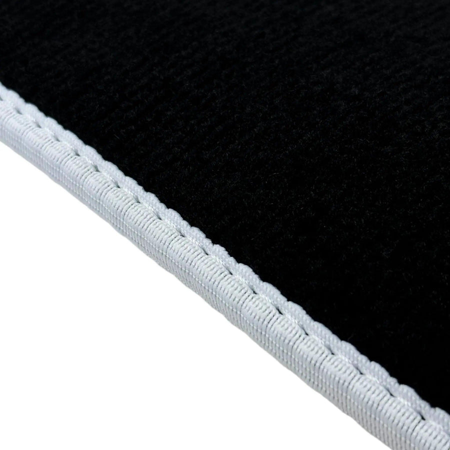 Black Mats For BMW Gran Tourer F46 (2015-2022) 5 Seats | White Trim - AutoWin