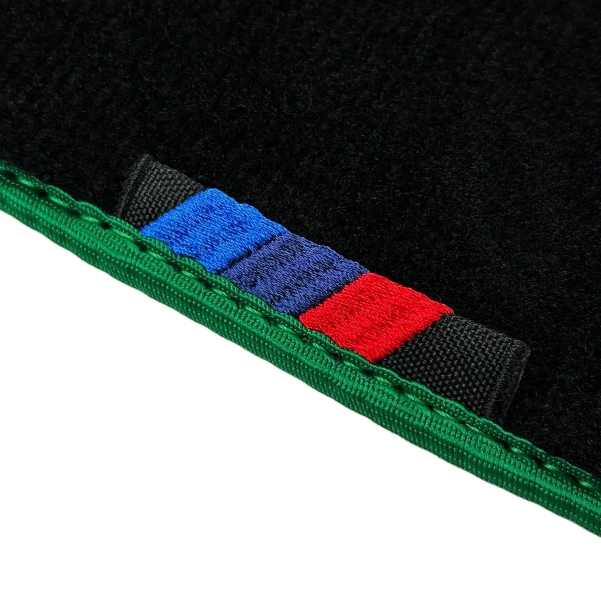 Black Mats For BMW 8 Series E31 2-door Coupe | Green Trim - AutoWin