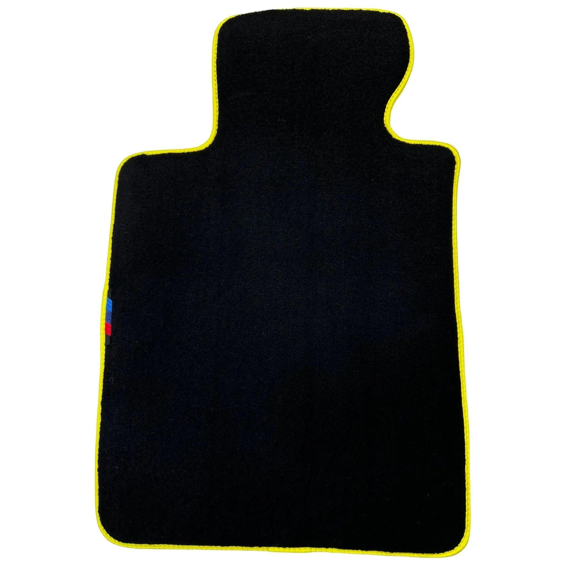 Black Mats For BMW M6 E64 Convertible | Yellow Trim - AutoWin