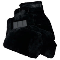 Black Sheepskin Floor Mats For BMW 1 Series F70 No Steps Edition - AutoWin