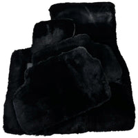 Black Sheepskin Floor Mats For BMW 1 Series F70 No Steps Edition - AutoWin