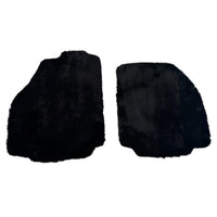 Black Sheepskin Floor Mats for Ferrari 488 Pista Spider (2019-2021)