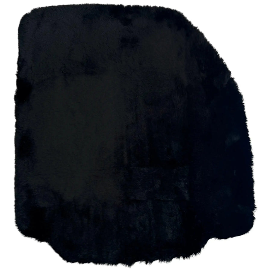 Black Sheepskin Floor Mats for Ferrari 488 Pista Spider (2019-2021)