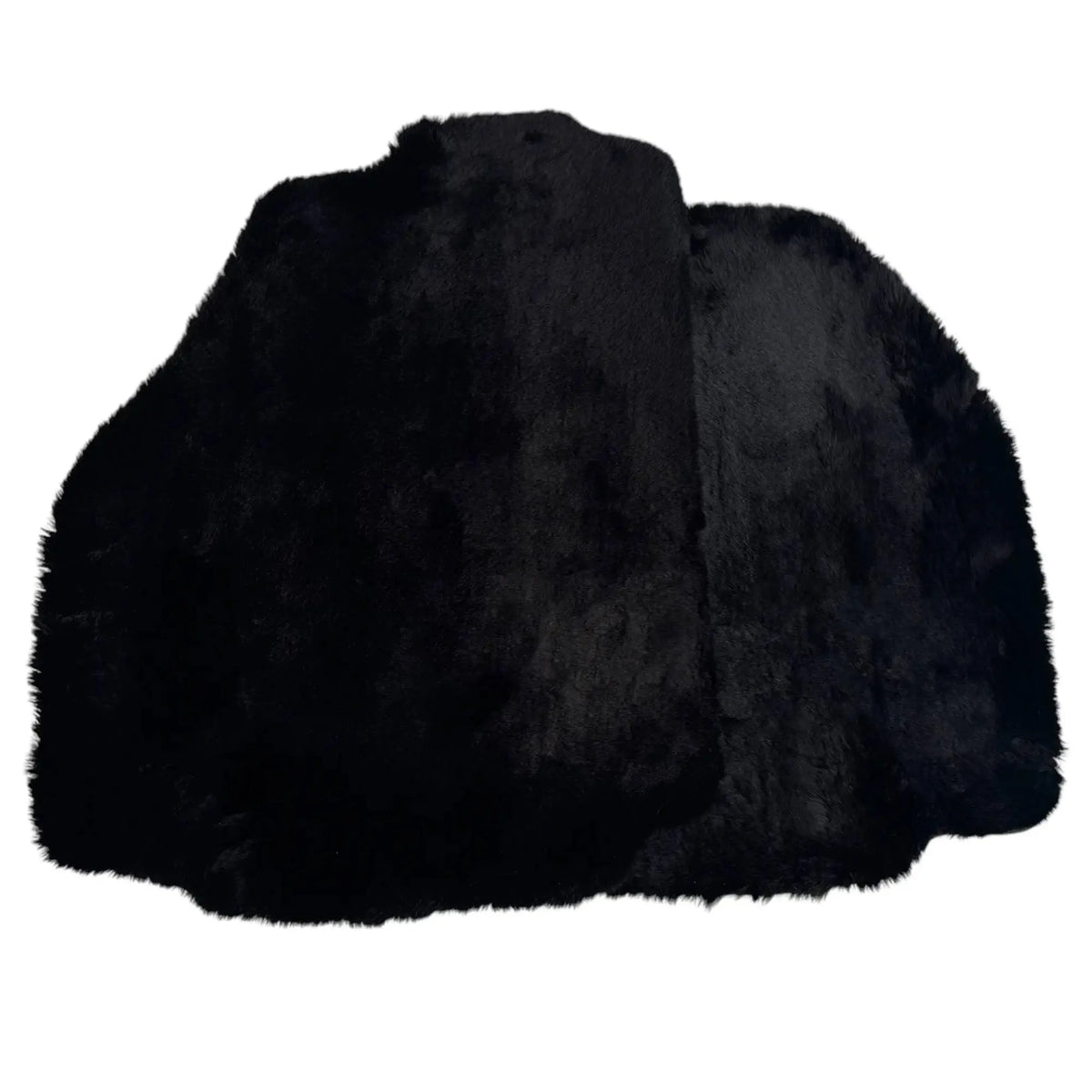 Black Sheepskin Floor Mats for Ferrari 488 Pista Spider (2019-2021)