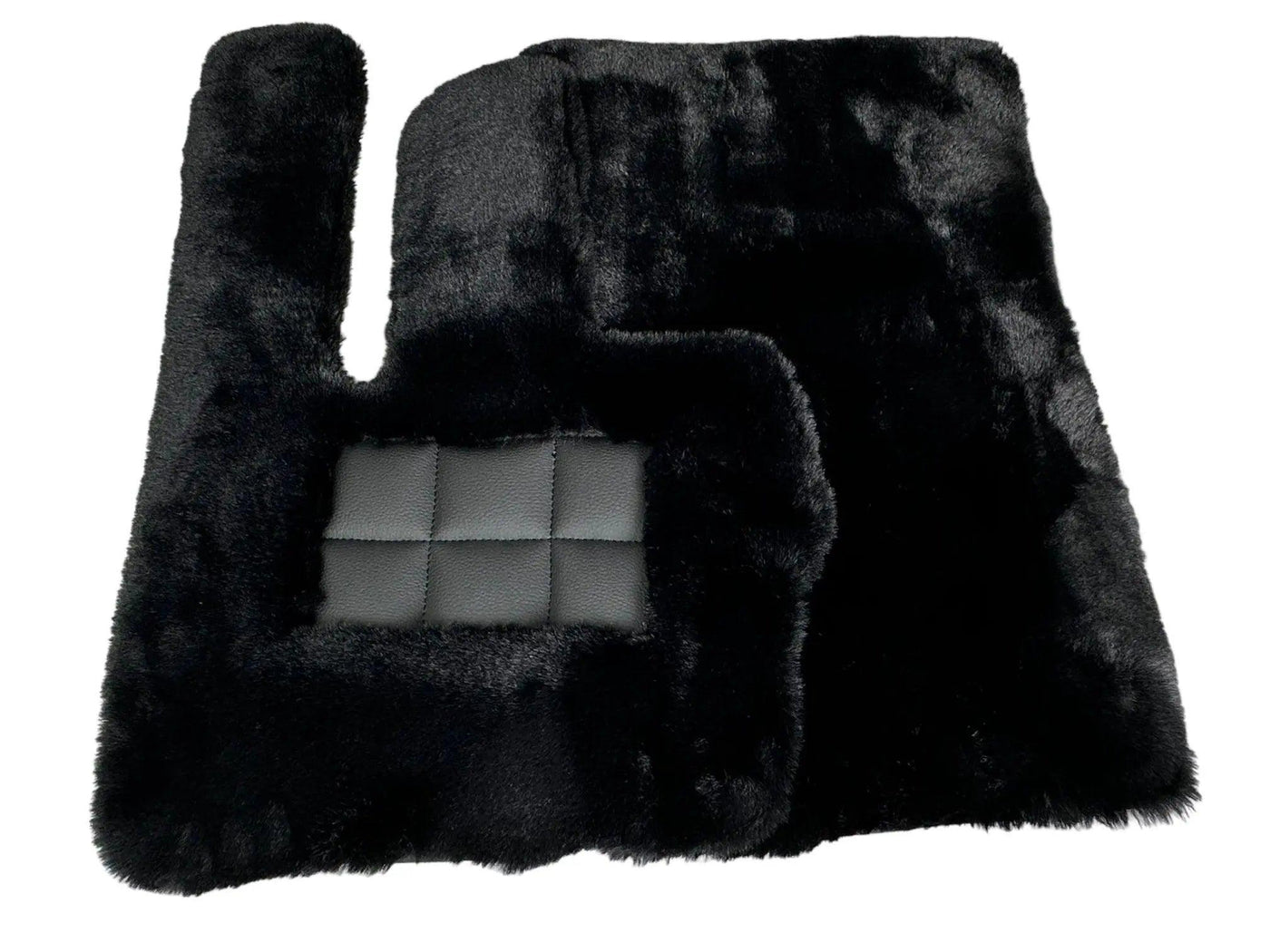 Black Sheepskin Floor Mats For Mercedes-Benz G Class W463 (2008-2018) ER56 Design - AutoWin