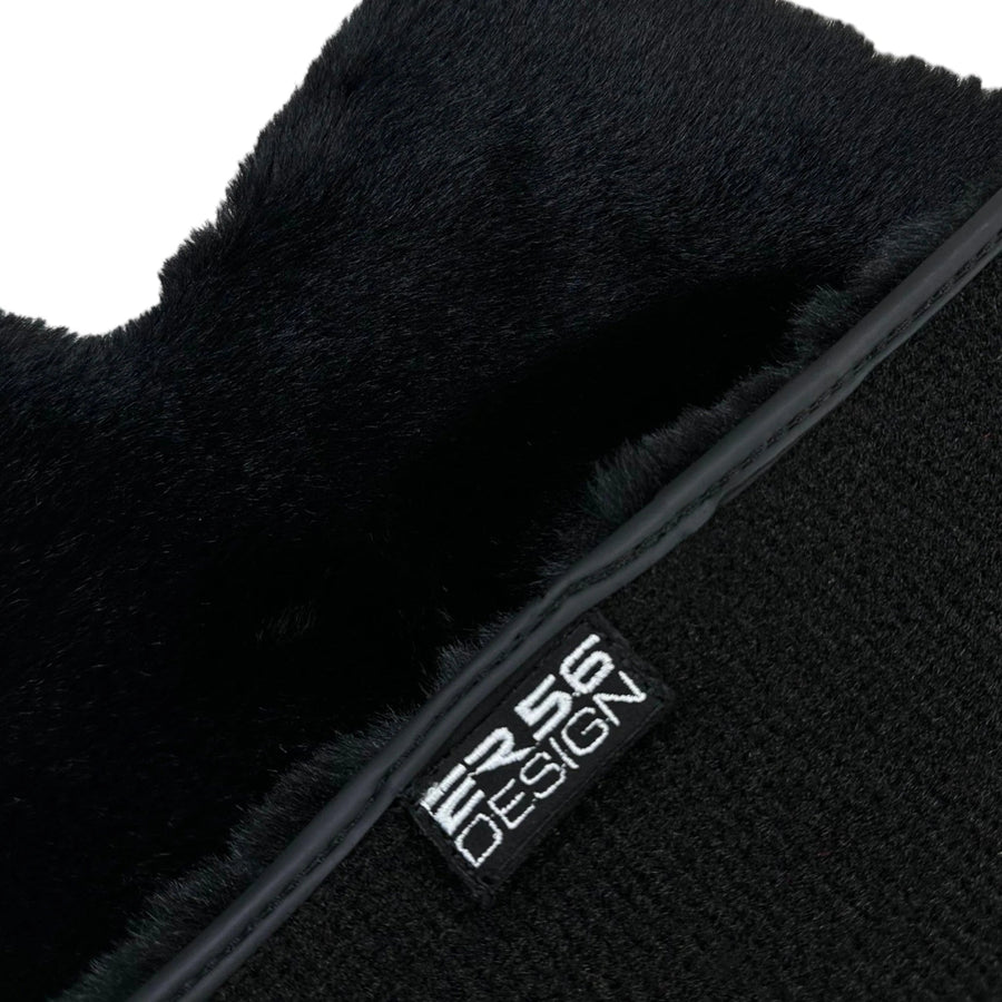 Black Sheepskin Floor Mats For Mercedes Benz GLS-Class X167 Maybach (2020-2023) | ER56 Design