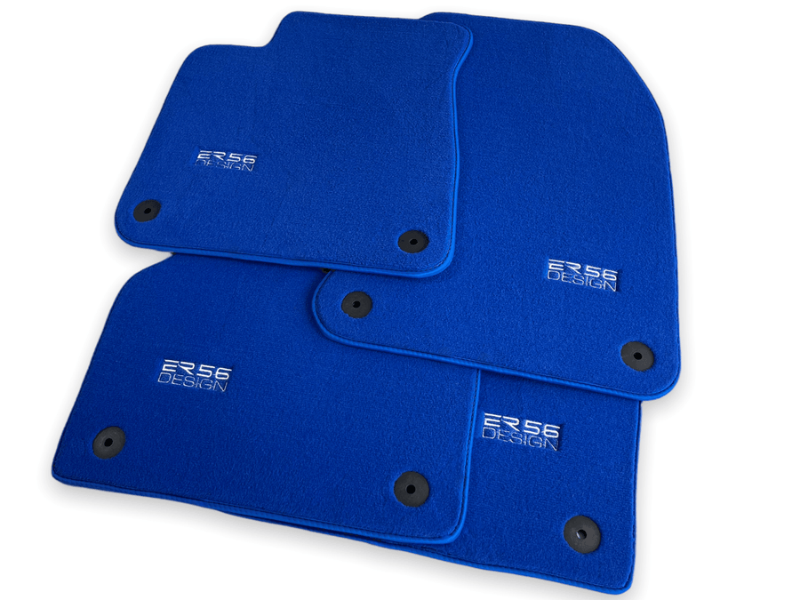 Blue Floor Mats for Audi A4 - B5 Avant (1996 - 1999) | ER56 Design - AutoWin