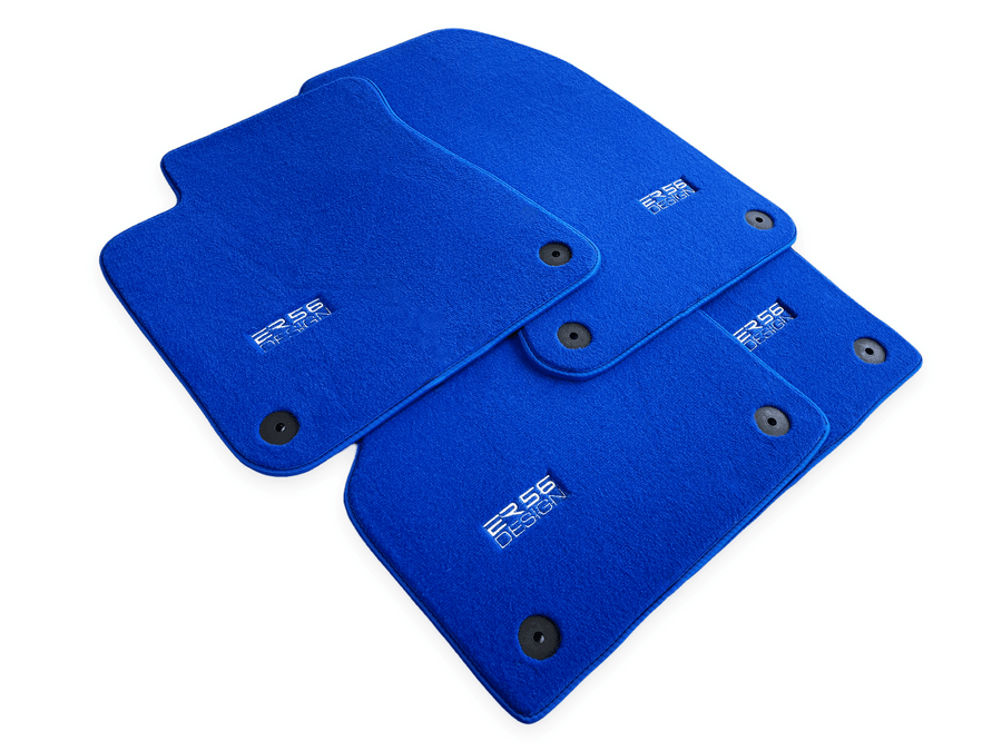 Blue Floor Mats for Audi A4 - B9 Allroad Quattro (2016-2020) | ER56 Design - AutoWin