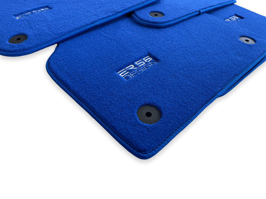 Blue Floor Mats for Audi A6 - C6 Avant (2004-2008) | ER56 Design - AutoWin