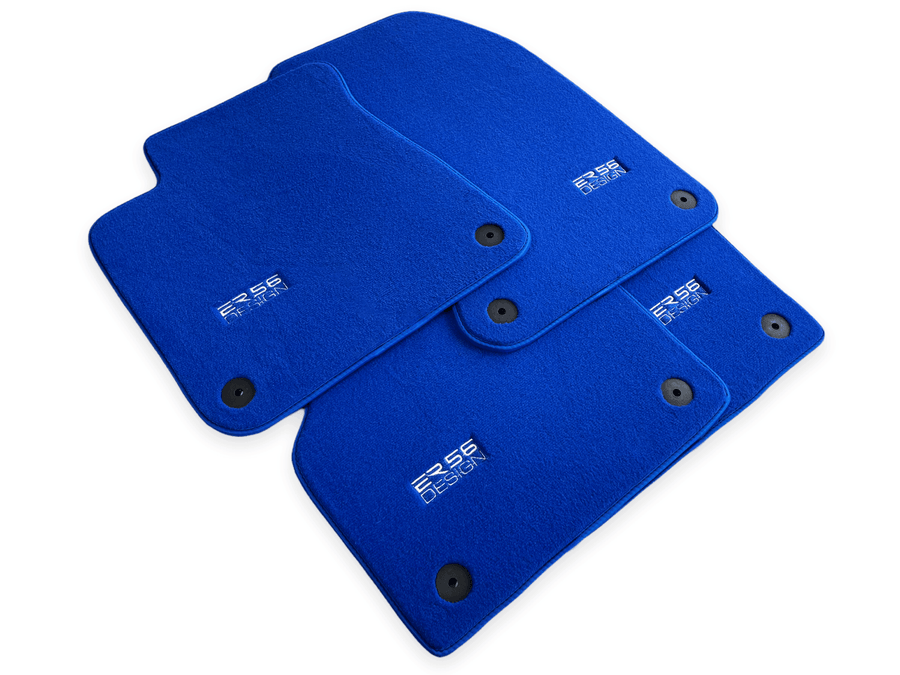Blue Floor Mats for Audi A6 - C6 Avant (2004-2008) | ER56 Design - AutoWin