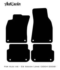 Blue Floor Mats for Audi A6 - C6 Sedan Long (2004-2008) | ER56 Design - AutoWin
