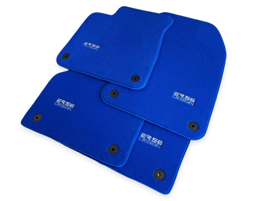 Blue Floor Mats for Audi e-tron GT (2021-2024) | ER56 Design - AutoWin