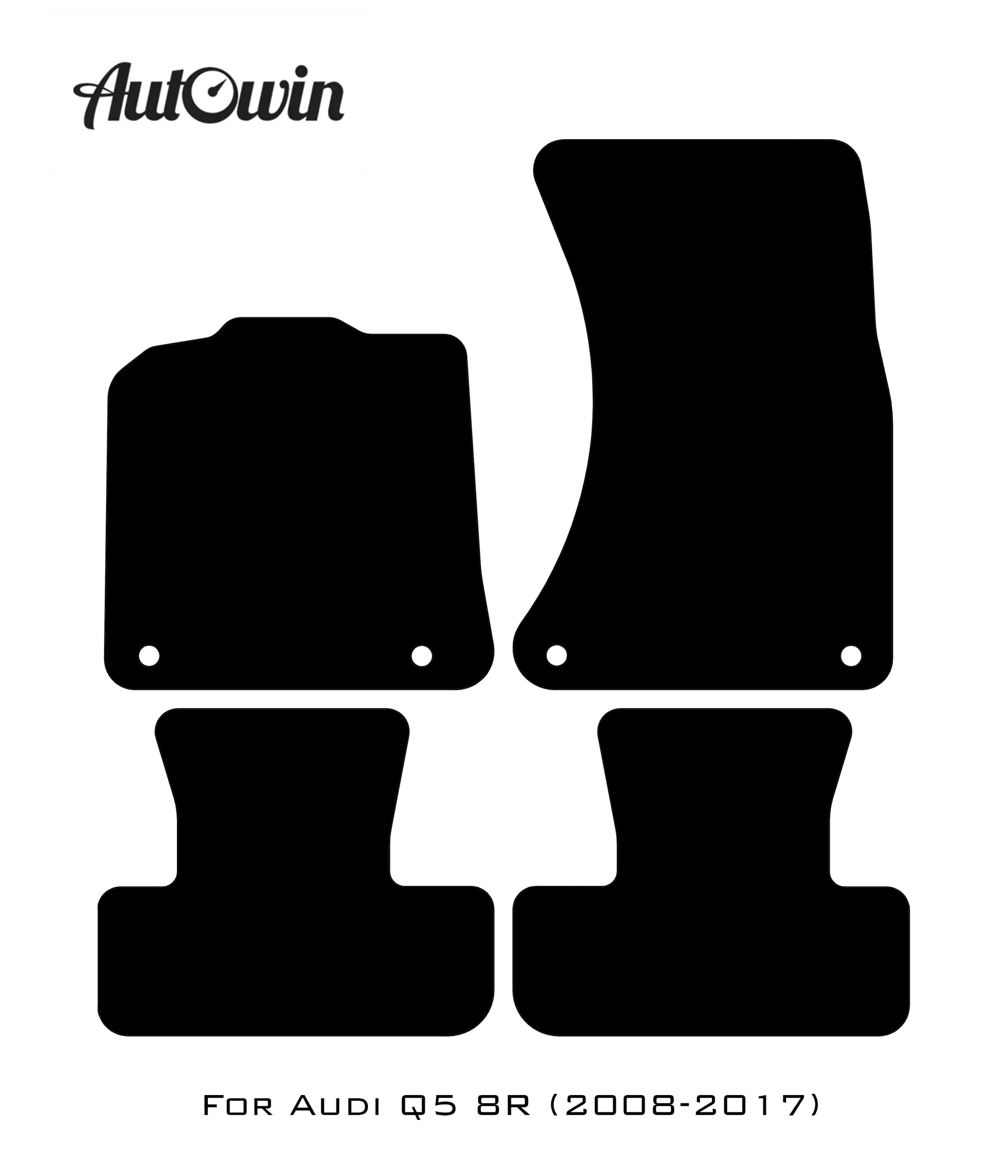 Blue Floor Mats for Audi Q5 8R (2008-2017) | ER56 Design - AutoWin