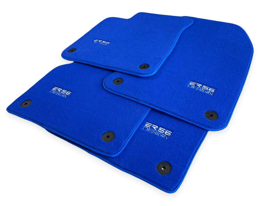 Blue Floor Mats for Audi Q5 8R Hybrid (2008-2017) | ER56 Design - AutoWin