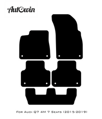 Blue Floor Mats for Audi Q7 4M (2015-2019) | ER56 Design - AutoWin